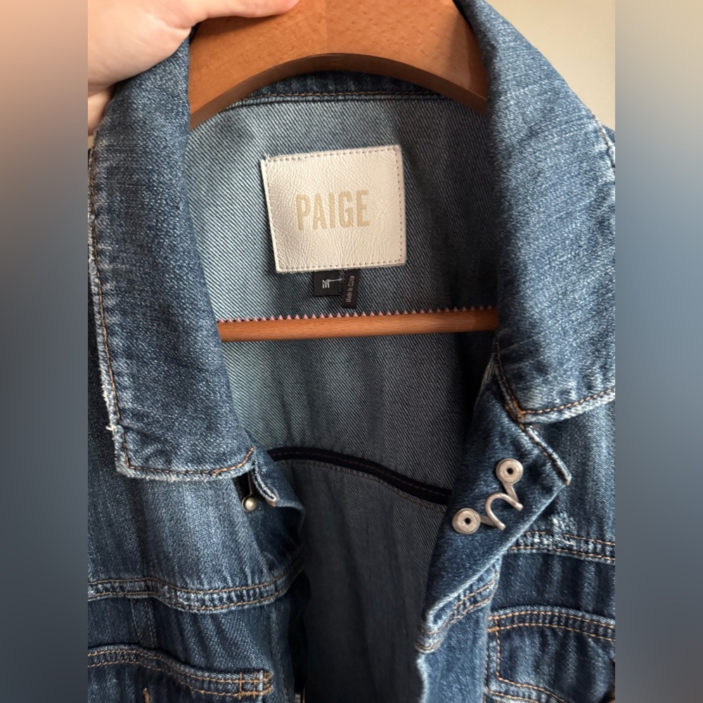 PAIGE Classic Blue Denim Jacket